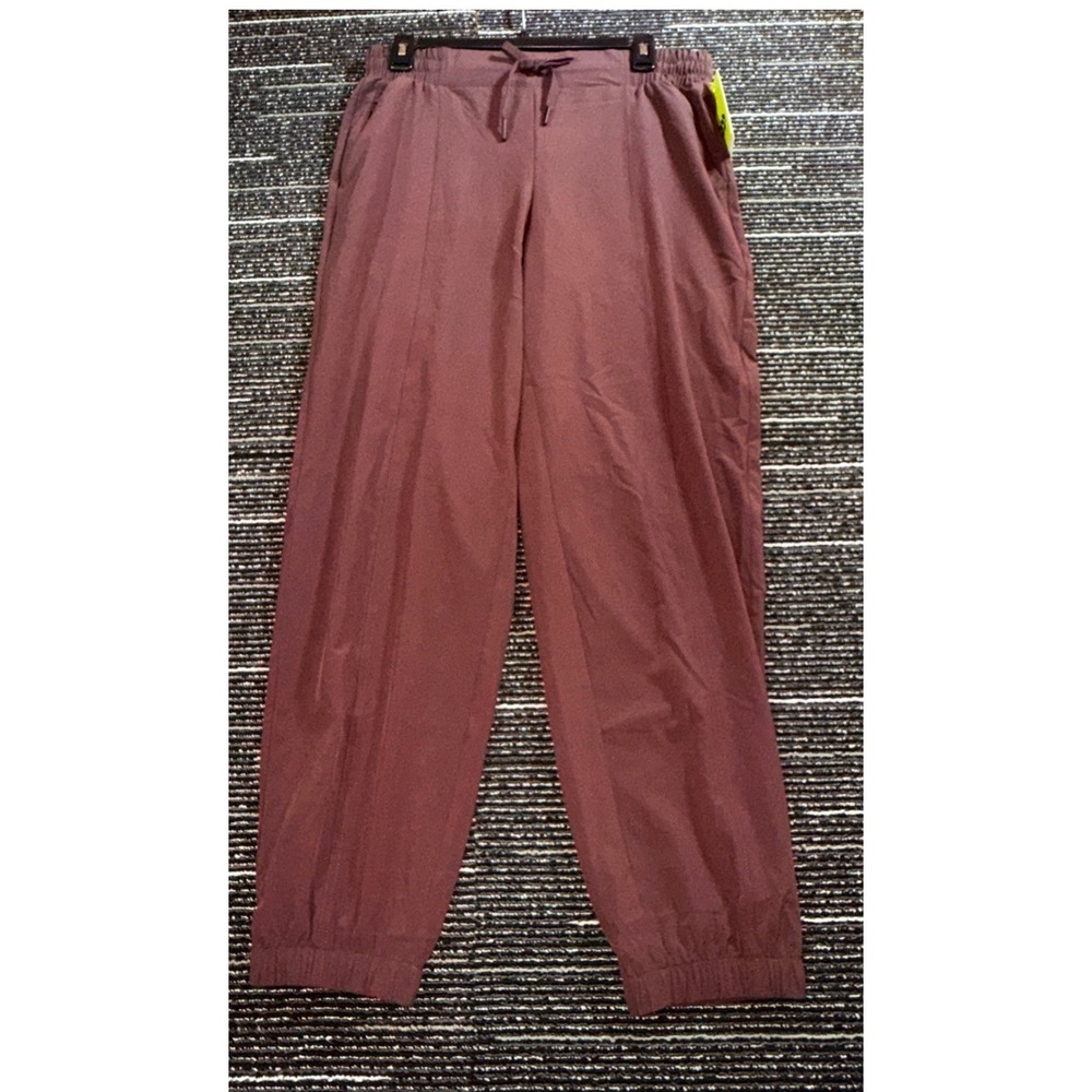 All in Motion Jogger Women M NEW Active Light Mid-Rise Brown 4-Way Stretch